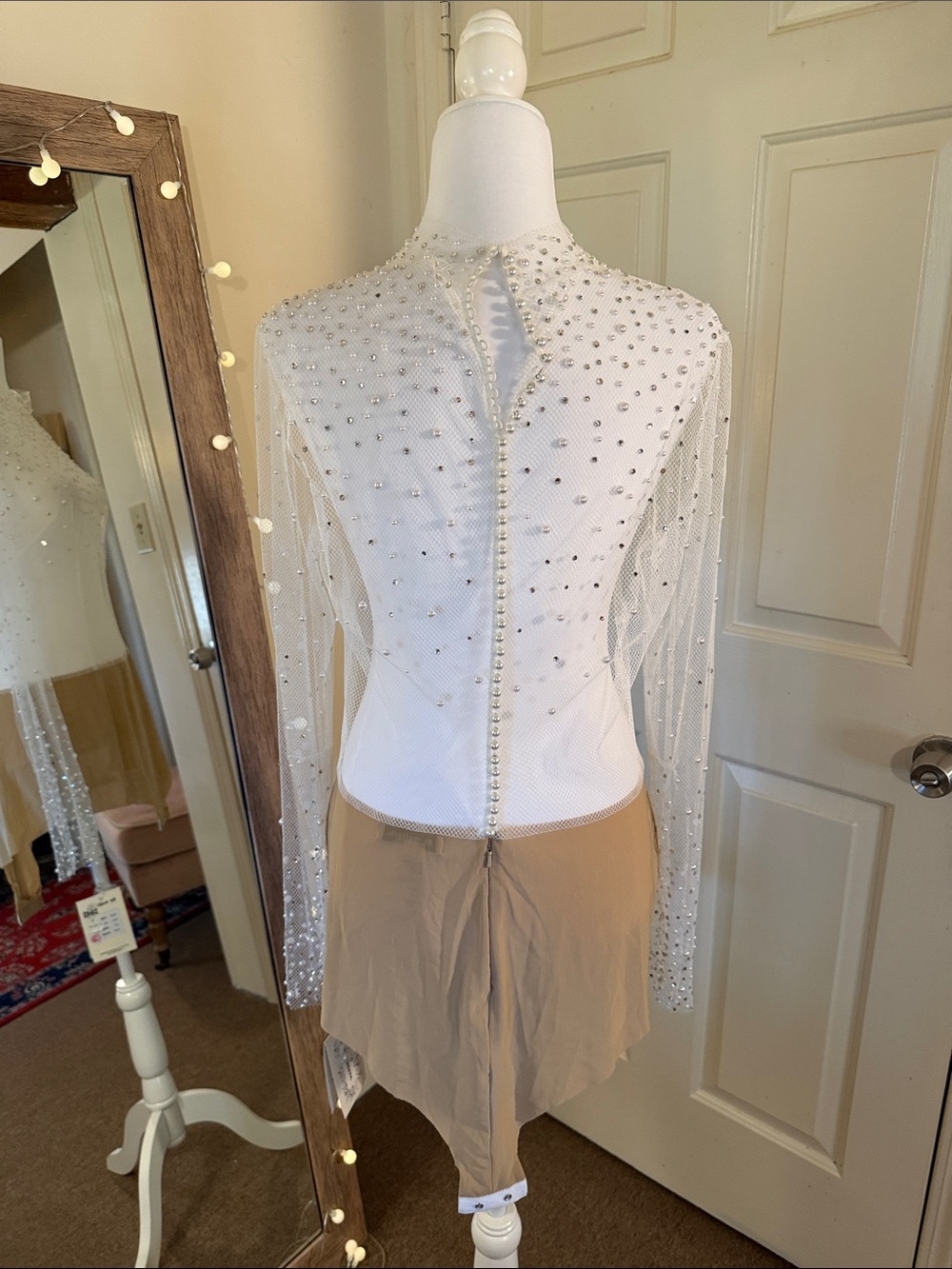 Watters Long-Sleeve Beaded Bodysuit - Picture 8 of 14